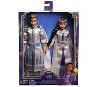 Wish - coffret poupees roi magnifico et reine amaya de rosas - personnages film articules - set jouet enfant et carte