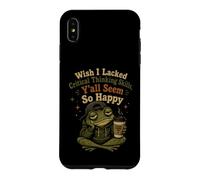 Wish I Lacked Critical Thinking Skills Grenouille Amusante pour Homme Coque pour iPhone XS Max