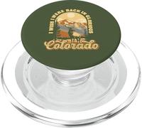 Wish I Were in Colorado Vintage Elk Bull Rocky Mountains PopSockets PopGrip pour MagSafe