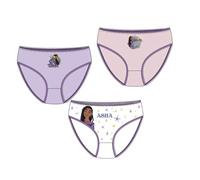 Wish Lot de 3 culottes en coton pour fille, multicolore, 5-6 ans