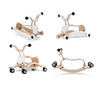 Wishbone Mini Flip Deluxe Bundle, couleur top blanc, base blanche, roues blanches, base de course