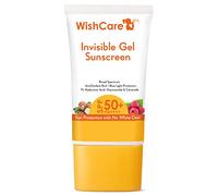 WishCare Gel solaire invisible SPF 50+ PA++++ pour peaux grasses et sèches - Gel solaire léger sans huile sans plâtre blanc 50 g