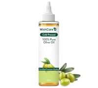 WishCare® Huile d'olive pressée à froid 100 % pure pour cheveux et peau 200 ml