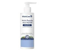 WishCare Shampooing anti-chute multi-peptide - Shampooing sans paraben et sulfate pour homme et femme avec eau de riz, romarin, acide hyaluronique et caféine pour contrôler la chute des cheveux 250 ml