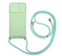 Wishcover Coque Protection de la Caméra Étui pour Realme C11 2021/C20,Housse avec Lentille Coulissante Antidérapant Couverture,Collier de Réglable,avec Cordon Case TPU Bumper.