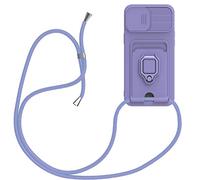 Wishcover Coque Protection de la Caméra Étui pour Realme C11 2021/C20,Housse avec Lentille Coulissante Antidérapant Couverture,Collier de Réglable,avec Cordon Case TPU Bumper.