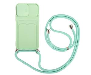 Wishcover Coque Protection de la Caméra Étui pour Realme C11 2021/C20,Housse avec Lentille Coulissante Antidérapant Couverture,Collier de Réglable,avec Cordon Case TPU Bumper.