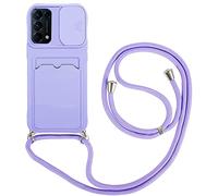Wishcover Coque Protection de la Caméra Étui pour Redmi Note 11/11s,Housse avec Lentille Coulissante Antidérapant Couverture,Collier de Réglable,avec Cordon Case TPU Bumper.