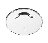 WishDirect Couvercle en verre trempé de 26,7 cm compatible avec les poêles en fonte Lodge de 25,4 à 26,7 cm et les cocottes de 5 litres