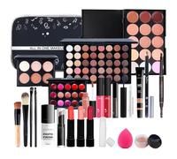 WishesMar Ensemble de Coffret Maquillage Tout-en-un Set de Cosmétique Complet pour Yeux, Visage et Lèvres - Makeup Kit avec Ombre à paupières Anti-cernes Rouges à lèvres Mascara Sourcils Eyeliner