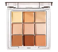 WishesMar Palette Correcteur de Teint 9 Couleur Makeup Concealer Correcteur Anti Cernes Maquillage pour un Usage Professionnel et Quotidien #B