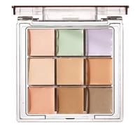 WishesMar Palette Correcteur de Teint 9 Couleur Makeup Concealer Correcteur Anti Cernes Maquillage pour un Usage Professionnel et Quotidien #A