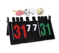 WishesMar Tableau de Bord à 4 Chiffres Sportif Portable Flip Tableau de Score Scoreboard pour Compétition Sportive Tennis de Table Volley-ball Tennis Football Boxe #D