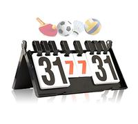 WishesMar Tableau de Bord à 4 Chiffres Sportif Portable Flip Tableau de Score Scoreboard pour Compétition Sportive Tennis de Table Volley-ball Tennis Football Boxe #B