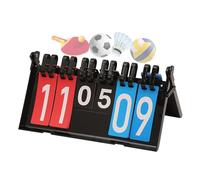 WishesMar Tableau de Bord à 6 Chiffres Sportif Portable Flip Tableau de Score Scoreboard pour Compétition Sportive Tennis de Table Volley-ball Basket-ball Tennis Football Boxe