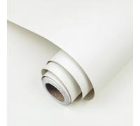 wishFIRE Papier Peint Auto-Adhésif, Beige, Vinyle Mat, Moderne, 300g, 40cm x 300cm, Surface Lisse, Pour Murs et Meubles