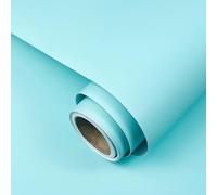 wishFIRE Papier Peint Auto-Adhésif, Bleu Canard, Vinyle Mat, Moderne, 300g, 40cm x 300cm, Surface Lisse, Pour Murs et Meubles