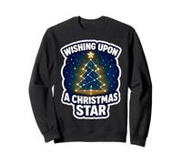 Wishing Upon A Christmas Star Astonome Astronome Amateur de Noël Sweatshirt
