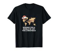 Wishing You A World of Joy Carte de Noël Mondiale T-Shirt