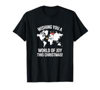 Wishing You A World of Joy Carte de Noël Mondiale T-Shirt