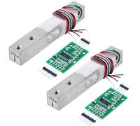 Wishiot Lot de 2 capteurs de pesée numériques de 1 kg, 5 kg, 10 kg, 20 kg, haute précision pour Arduino DIY électronique portable capteurs de balance de cuisine (20 kg + HX711)