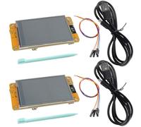 Wishiot Lot de 2 modules d'affichage TFT LCD ESP32-2432S028R de 2,8", WiFi+BT Dual-Core ESP32 avec pilote tactile ILI9341 pour Arduino IDE et applications IoT
