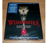 Wishmaster Collection Blu-Ray + DVD + Blu-Ray Extras + Livre Neuf Scellé