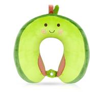 Wishstar Kit Coussin Voyage Enfant, Avocat Coussin Avion, Oreiller en Mousse à Mémoire, Oreiller de Voyage Portable Mignon pour Voiture Avion Bureau Maison