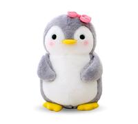 Wishstar Peluche et peluche pingouin avec nœud pour fille - Peluche pour câliner et jouer - Squishmallow, 25 cm