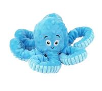 WISHSTORE Jouet couineur pour chien en forme de pieuvre - Peluche résistante pour chiens de petite, moyenne et grande taille (bleu)