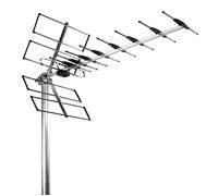 Wisi Antenne UHF râteau terrestre DVB-T EB457LTE protégée LTE Noir/Argent