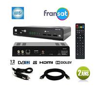 Wisi WISIC12T - Récepteur Satellite Or 07HD + Carte FRANSAT + Cable 12V + Cable HDMi 2M