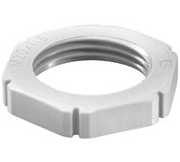 Wiska 10060816 EMUF 50 Contre-écrou résistant aux chocs M50 plastique gris clair 25 pc(s)