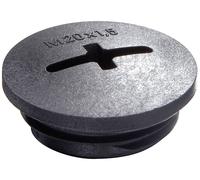 Wiska 10062503 EVS 40 Vis de fermeture résistant aux chocs M40 plastique noir (RAL 9005) 50 pc(s)