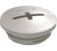 Wiska 10064660 EVS 20 Vis de fermeture résistant aux chocs M20 plastique gris (RAL 7001) 100 pc(s)