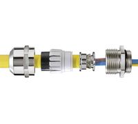 Wiska 10105862 Presse-étoupe résistant aux chocs, avec décharge de traction, avec joint M40 Acier inoxydable naturel 5 pc(s)