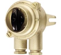Wiska 1133/D/P/10A-2xZ14 Interrupteur auxiliaire, Commutateur rotatif maritimes 10 A 250 V/AC laiton 1 pc(s)