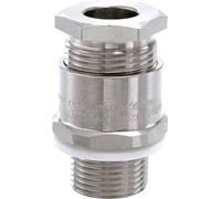 Wiska 50108019 Presse-étoupe résistant aux chocs, avec écrou de bloquage, avec joint M20 laiton (nickelé) naturel 1 pc(s)