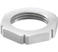 Wiska 10060810 EMUF 12 Contre-écrou résistant aux chocs M12 plastique gris clair 100 pc(s)