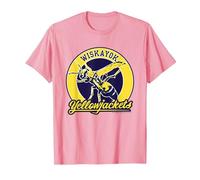 Wiskayok Yellowjackets Équipe de Football T-Shirt, Homme, Rose, 3XL