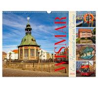 Wismar - Eine Hansestadt mit Charme (Wandkalender 2026 DIN A3 quer), CALVENDO Monatskalender: Wismar - Hansestadt mit Charakter