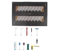 wisoolkic 1:64 Parking Tapis Modèle de Voiture moulé sous Pression Garage Miniature Modèles de Voitures Afficher Style C, Noir, Style F