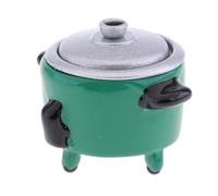 wisoolkic Accessoires de Cuisine Miniatures pour Maison de poupée : Cuisinière électrique Vert foncé - Un ajout à la décoration d’Une Maison poupée. Accessoires et appareils