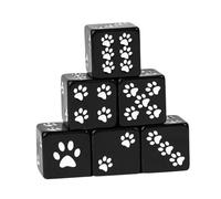 wisoolkic Accessoires pour Jeux de société et Jeux de mathématiques avec dés Multiples en Acrylique Durable, pour des Heures Divertissement. Lisse pour Lancer et Jouer à des dés.