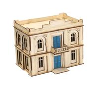 wisoolkic Accessoires pour Table de Sable Miniature, Puzzle en Bois 3D, Maison à Construire, Artisanat pour décors et expositions, Maquette en Bois 3D, Ornement pour Maison de poupée, 2 étages