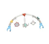 wisoolkic Arche d'activités multifonctionnelle avec Accessoires de Jeu, hochet pour Poussette, Clips réglables, Jouet Amusant pour Les Voyages et Les sièges Auto pour bébés. , éléphant , 87 x 25 cm