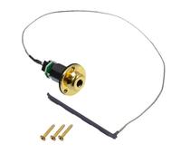 wisoolkic Capteur piézoélectrique pour ukulélé, câble de 635 mm, accessoires pour ukulélé, pièces détachées pour câble de 6,35 mm, kit piézoélectrique à monter soi-même avec vis.