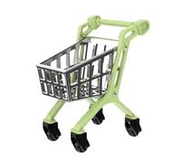 wisoolkic Chariot de supermarché Miniature à l'échelle 1/6, Accessoire de Maison poupée pour des Jeux rôle Amusants et créatifs pour Les Enfants. Jouet Rangement Miniature pour Les Jeux