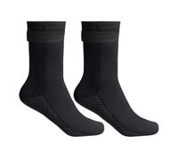 wisoolkic Chaussettes de plongée, Multisports Nautiques, en Nylon imperméable et Thermique, 3 mm, pour la plongée sous-Marine, Le Ski, Le Kayak et la Voile. Antidérapantes, Noir, XL 44 à 45