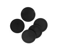 wisoolkic Ensemble Essentiel de 5 palets de Hockey sur air pour des Heures de Divertissement dans Votre Salle de Jeux. Fabriqués en polypropylène Robuste, Noir, 62 mm